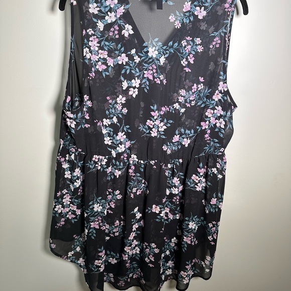Torrid Black Sheer Sleeveless Blouse Top - Picture 3 of 6